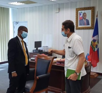 Rencontre entre le ministre de l'intérieur et le représentant adjoint du secrétaire général des Nations Unies en Haïti