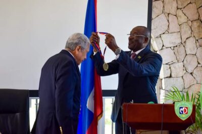Haïti-Diplomatie: L'ancien ambassadeur dominicain Alberto Emilio Despradel honoré par la Mairie de Delmas