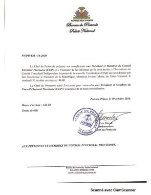 Changement constitutionnel: les membres du CEP sont invités à prendre part à l'investiture du comité consultatif