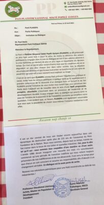 Crise-politique : le parti Planspa invite 15 structures politiques au dialogue