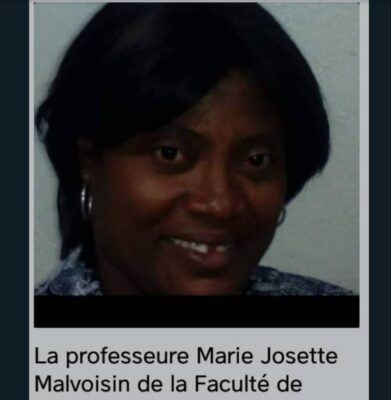 Haïti- Kidnapping : L'Association des Pharmaciens d'haiti exige la libération de la professeure Marie Josette Malvoisin