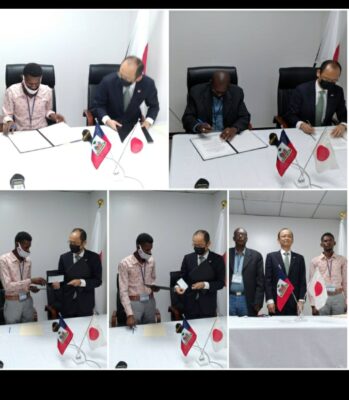 Signature de deux contrats d'aide au développement entre l’ambassade du Japon et deux organisations locales
