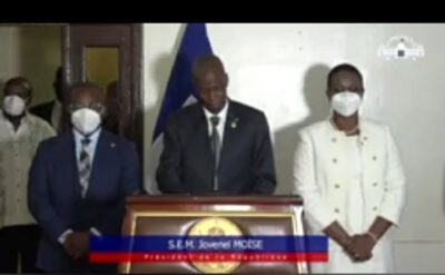 Covid-19: Le président Jovenel Moise annonce l'arrivée d'un premier lot de vaccins dans le pays