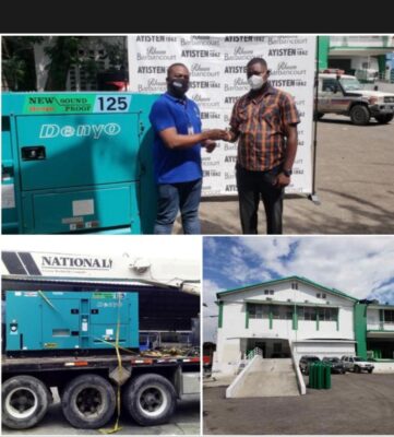 Haïti/ Santé : Don d’une génératrice au centre de prise en charge Covid-19 De Delmas 2