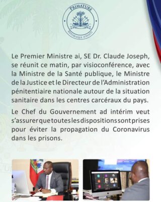 Le gouvernement veut renforcer les centres carceraux pour éviter la propagation du coronavirus
