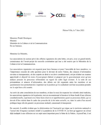 Haïti : Le référendum constitutionnel est inopportun, selon le secteur privé des affaires
