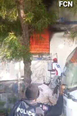 Port-de-Paix: une partie de la prison civile part en fumée