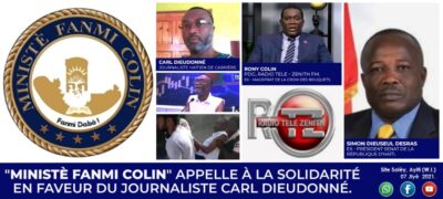 Haiti: "Ministè Fanmi Colin" appelle à la solidarité en faveur du journaliste Carl Dieudonné