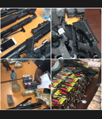 Miragoâne: Une importante cargaison d'armes et de munitions saisie par la PNH