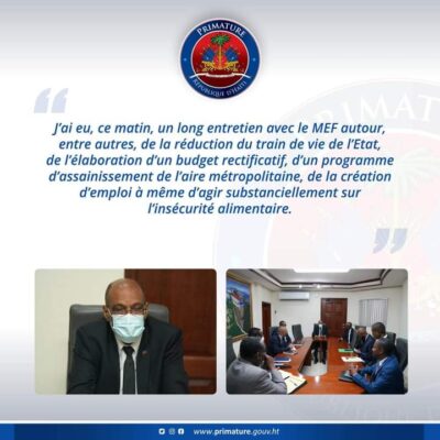 Haïti-Budget rectificatif: le premier ministre Ariel Henry veut reduire le train de vie de l'État