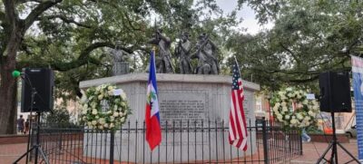 Culture: Participation du ministre Jacquet à la 14e commémoration du monument historique "Les chasseurs volontaires de Saint Domingue"