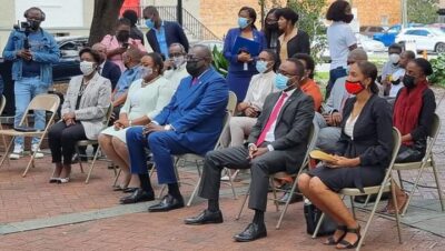 Culture: Participation du ministre Jacquet à la 14e commémoration du monument historique "Les chasseurs volontaires de Saint Domingue"