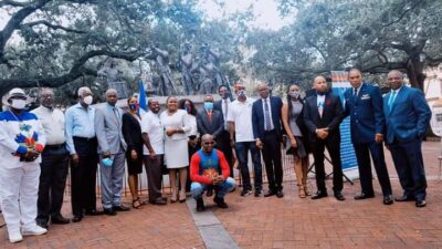 Culture: Participation du ministre Jacquet à la 14e commémoration du monument historique "Les chasseurs volontaires de Saint Domingue"