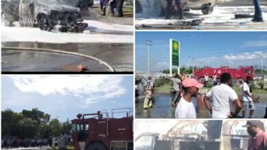 Incendie: deux véhicules en proie aux flammes à proximité de l'aérogare Guy MALARY 4 Incendie: deux véhicules en proie aux flammes à proximité de l'aérogare Guy MALARY