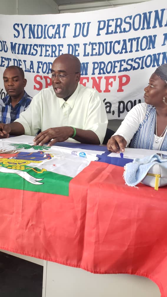 Le SPEMENFP reclame un audit au MENFP autour de la gestion de l'ex ministre Pierre Josué Agénor Cadet