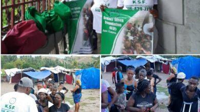 Cayes: Kedner Stiven Foundation (KSF) vole au secours des sinistrés du séisme du 14 août 2021