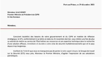 Haïti/sécurité: le Groupe de Travail sur la Sécurité s'adresse au PM Ariel HENRY