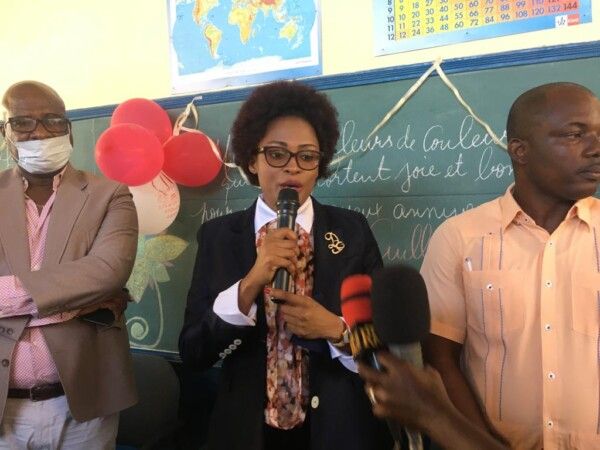 La Coordonnatrice du PNCS célèbre son anniversaire aux côtés des élèves de l'école nationale Colbert Lochard