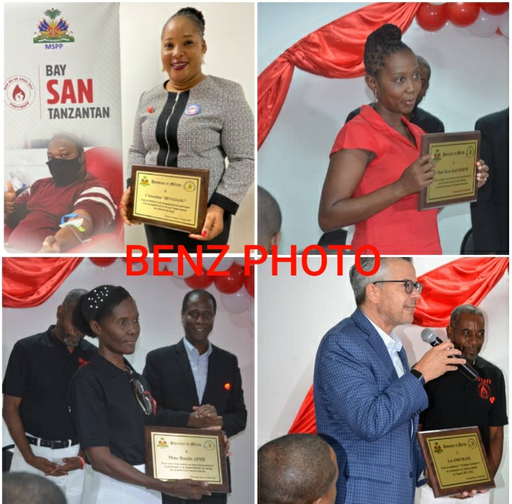 Journée mondiale des donneurs de sang : La Direction du PNST/MSP honore des personnalités et organisations 7 Journée mondiale des donneurs de sang : La Direction du PNST/MSP honore des personnalités et organisations