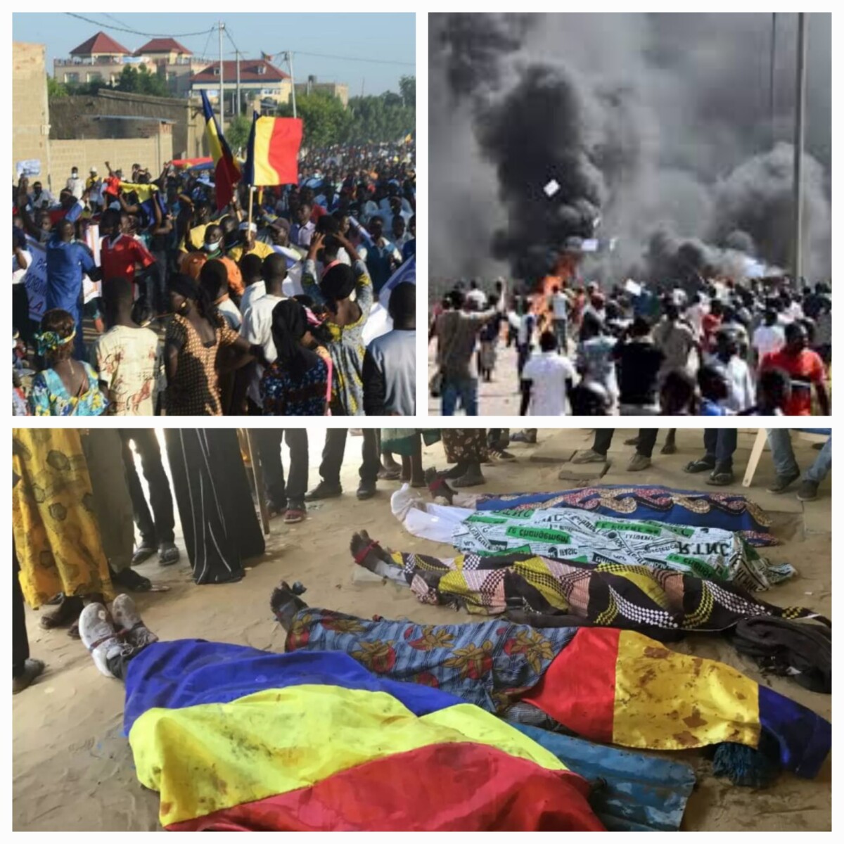 Manifestation au Tchad: le bilan s'alourdit, plus de 50 morts et 300 blessés enregistrés