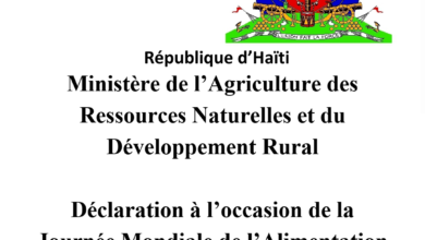 Journée mondiale de l'alimentation, plus de quatre millions d'haïtiens en insecurité alimentaire