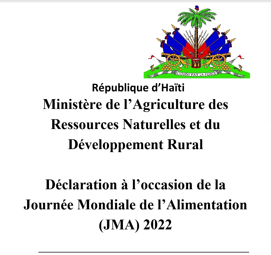 Journée mondiale de l'alimentation, plus de quatre millions d'haïtiens en insecurité alimentaire