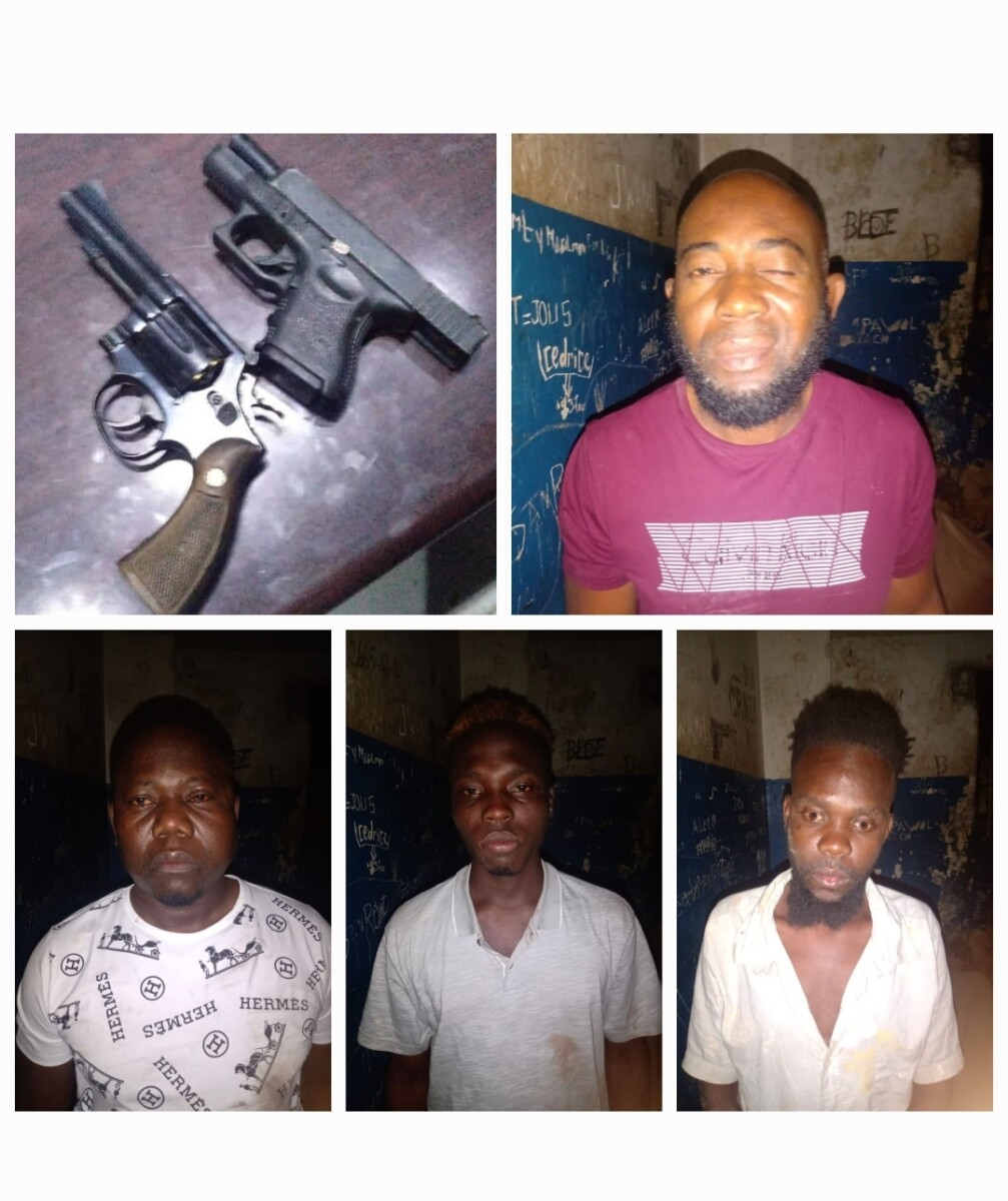 Gonaïves/Base bwa kale : Quatre présumés bandits tués, quatre autres interpellés et deux armes à feu saisies dans la localité de Trou Sable