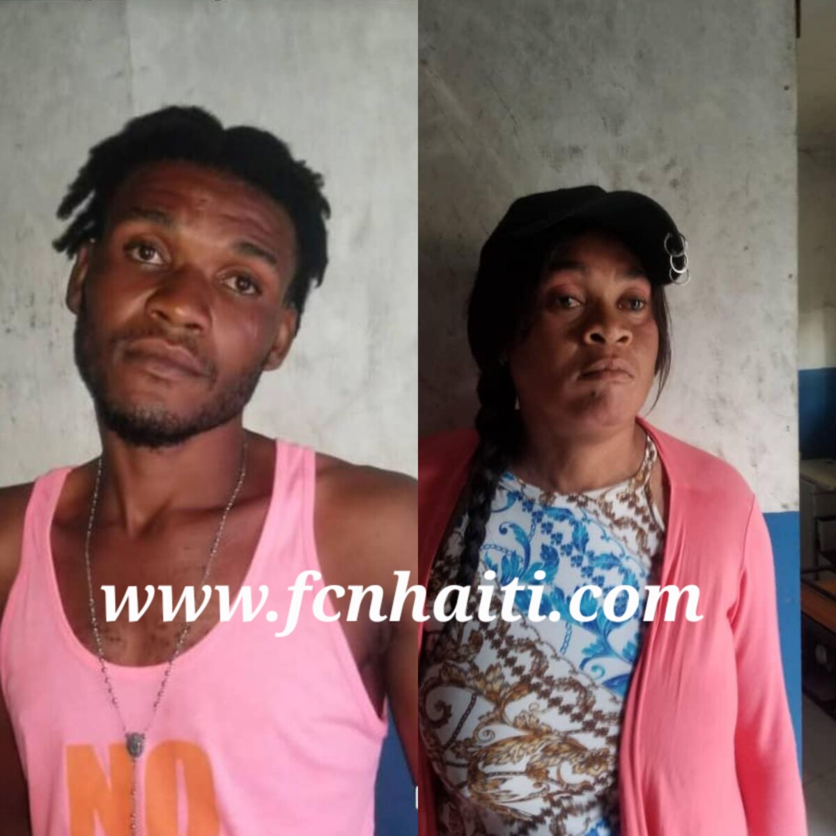 Nerlande Dubaliste et Tatoute ainsi connu, deux présumés bandits, interpellés par le parquet des Cayes