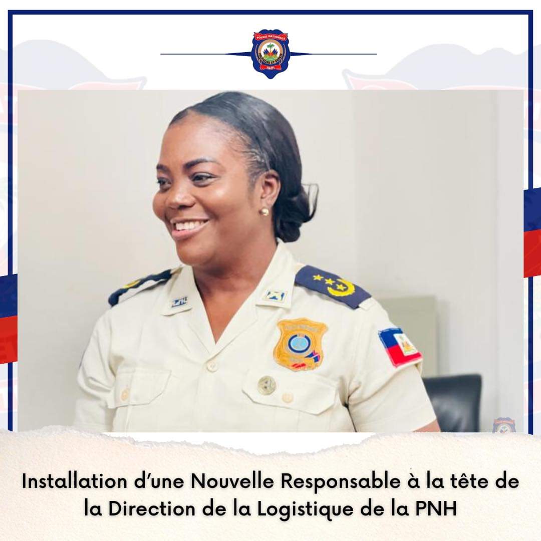 La Commissaire Divisionnaire Marjorie St-Jean installée à la tête de la Direction de la Logistique de la Police