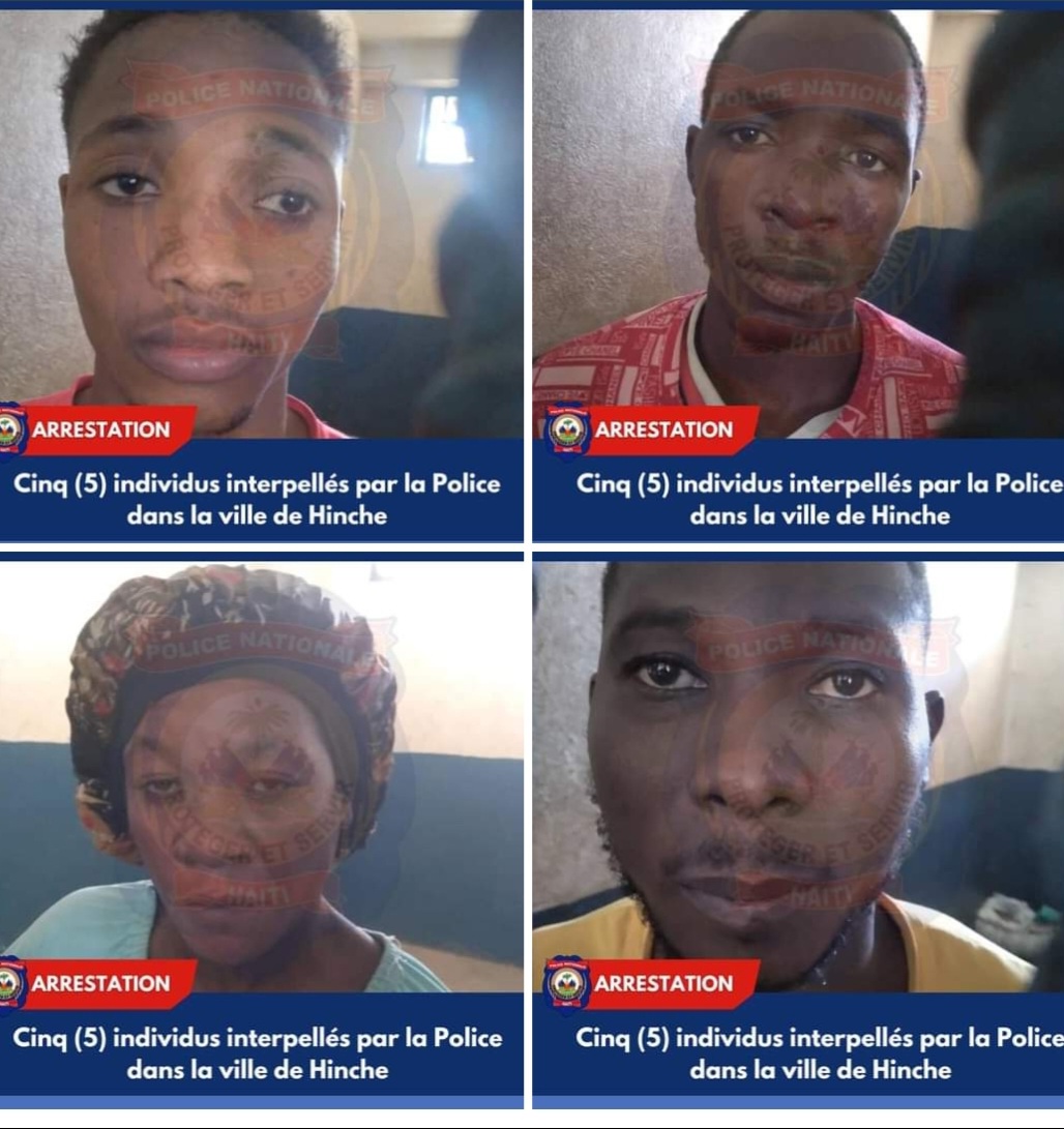 Hinche/Opération Tornade 1 : Cinq personnes interpellées par la PNH