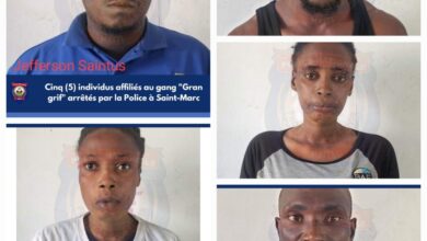 Importante opération policière à Liancourt: cinq membres d'un gang de Savien appréhendés dont deux femmes