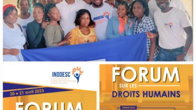 Réalisation d'un forum de deux jours, les 20 et 21 Avril 2023 par l'INDDESC