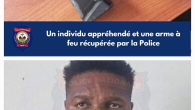 Ti Blanc" arrêté à Saint-Marc en possession d'une arme à feu appartenant à la PNH