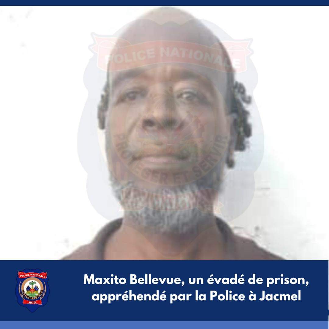 Un évadé de prison appréhendé à Jacmel