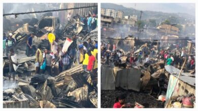 Pétion-Ville: Un marché ravagé par le feu, les commerçants sous le choc