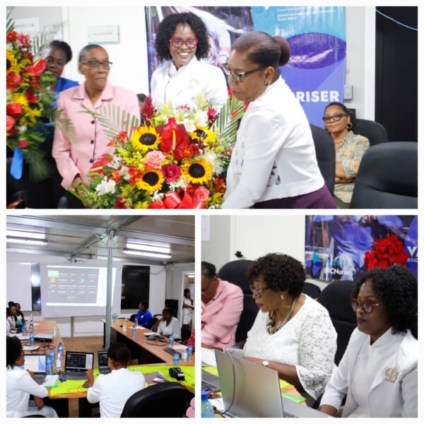 Deux Infirmières gardiennes de la profession Infirmière en Haïti honorées par Mme Djina Guillet Delatour