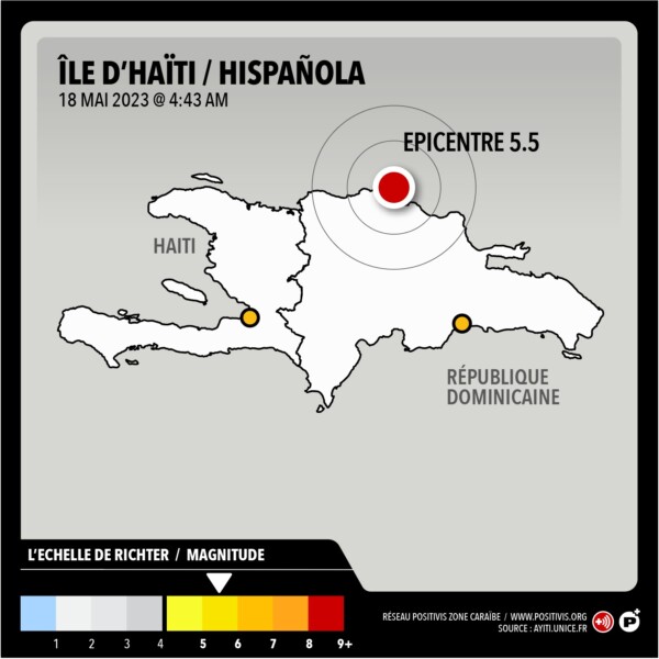 République Dominicaine : un séisme de magnitude 5.5 enregistré à Puerto Plata