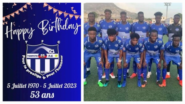 Le Tempête Football Club de St Marc célèbre son 53e anniversaire