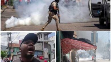 Usage de gaz lacrymogène contre des manifestants qui réclament la sécurité à Carrefour-feuilles