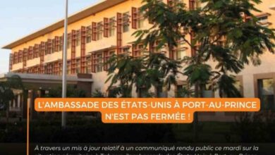 L'ambassade américaine en Haiti n'est pas fermée