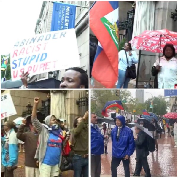 La diaspora haïtienne hostile à Luis Abinader lui traite de raciste à New-York
