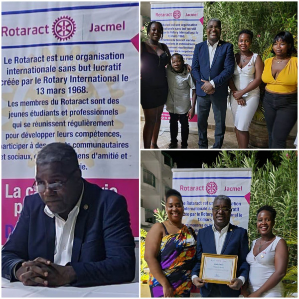 Clément II Benoit célébré par le Rotaract Club de Jacmel