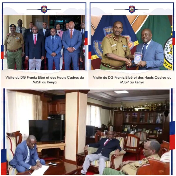 Visite du DG Frantz Elbé et des Hauts Cadres du MJSP au Kenya