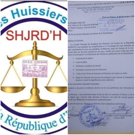 L'arrêt de travail des huissiers audienciers d'Haïti se poursuit