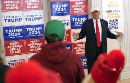 Donald Trump, le vainqueur du caucus de l'iowa
