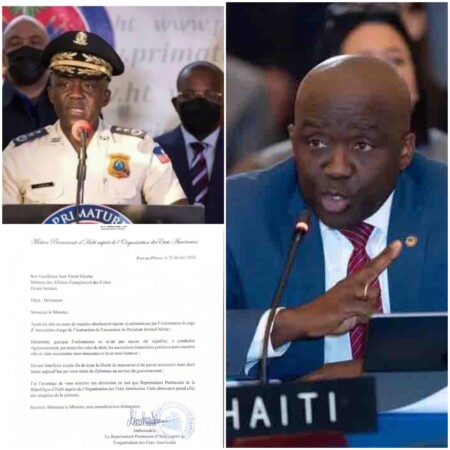 Affaire de Jovenel Moise : l'ambassadeur d'Haïti à l'OEA, Léon Charles, présente sa démission au Ministre Généus