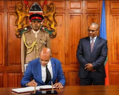 En visite au Kenya, le Premier ministre, Dr Ariel Henry, rencontre william Ruto et met les bouchers doubles sur l'arrivée de la MSS