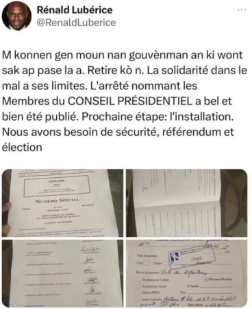 Haïti-Conseil Présidentiel: Fake News ou intoxication, le MCC essai de calmer le jeu