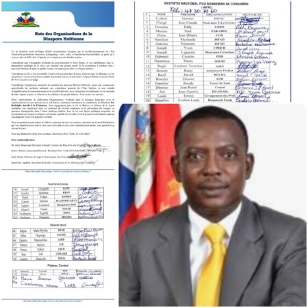 Des organisations de la diaspora soutiennent la candidature de Jean Rodolphe Joazile à la Primature 