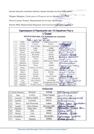 Des organisations de la diaspora soutiennent la candidature de Jean Rodolphe Joazile à la Primature 